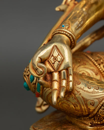 Green Tara Statue | Traditional Tibetan Buddhist Artwork