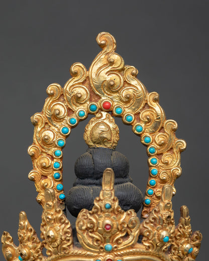 Amitayus Copper Statue | Traditionally Crafted Sculpture Nepal