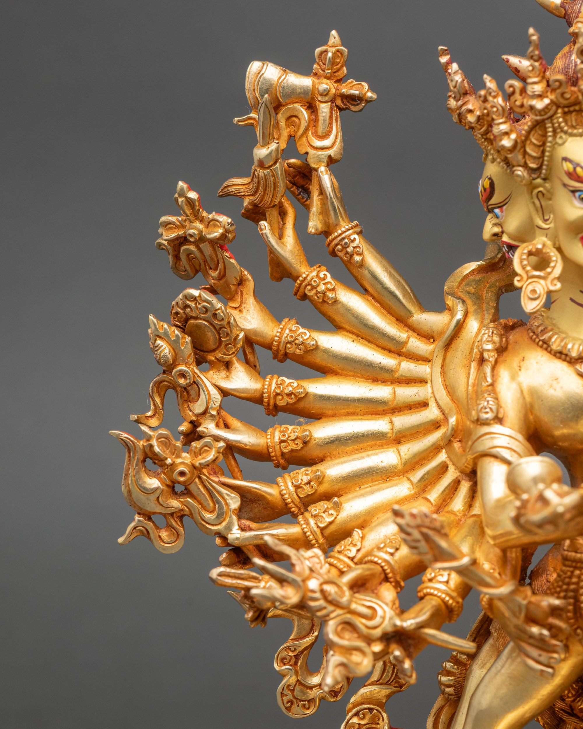 Sacred Kalachakra Statue – Buddhist Deity of Time & Enlightenment