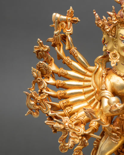 Sacred Kalachakra Statue – Buddhist Deity of Time & Enlightenment