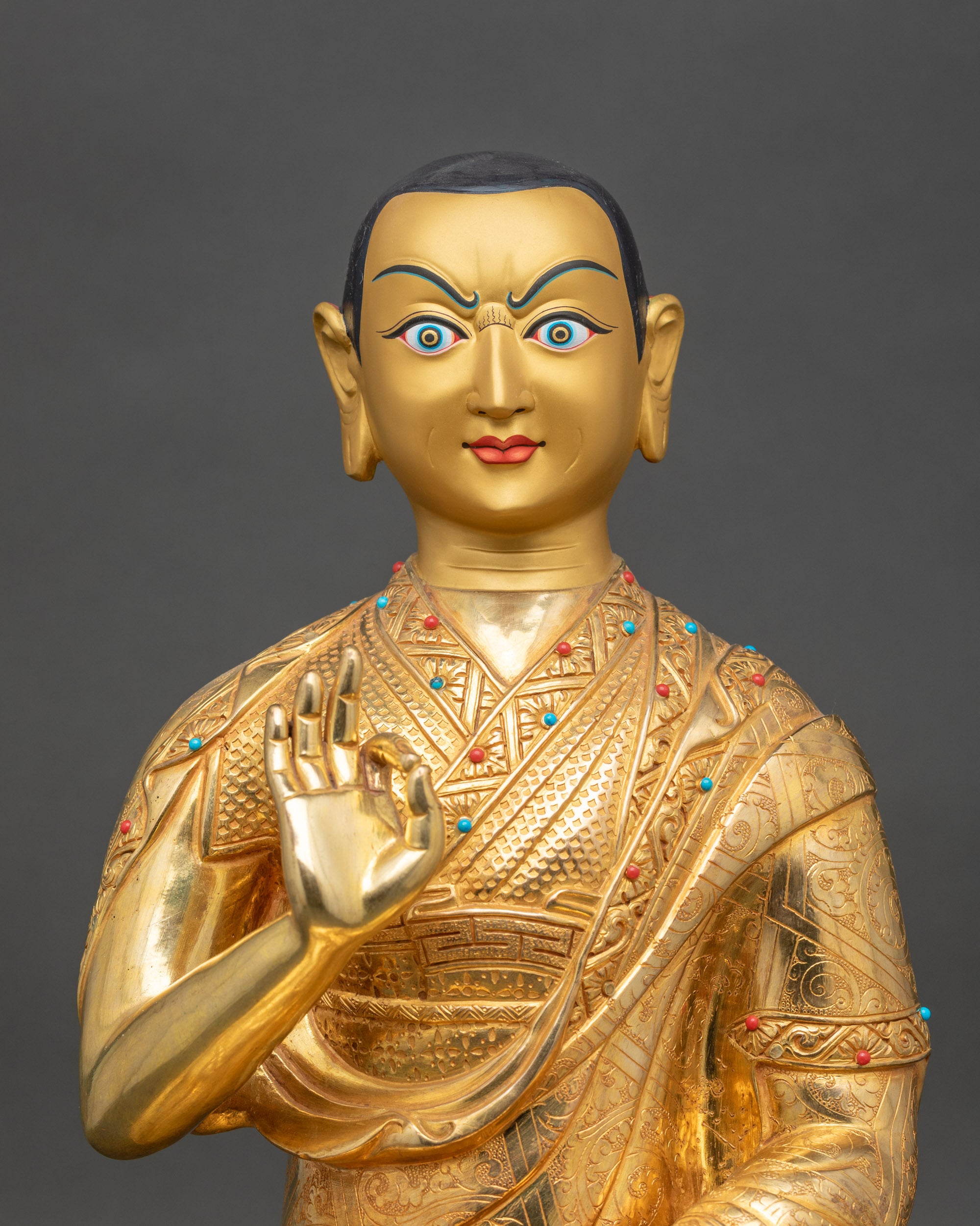 Blessed Tsongkhapa Set – Nepalese Statues for Mindful Devotion