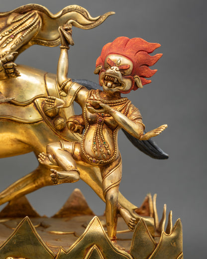 Large Palden Lhamo Statue | Tibetan Dharma Protector Sculpture