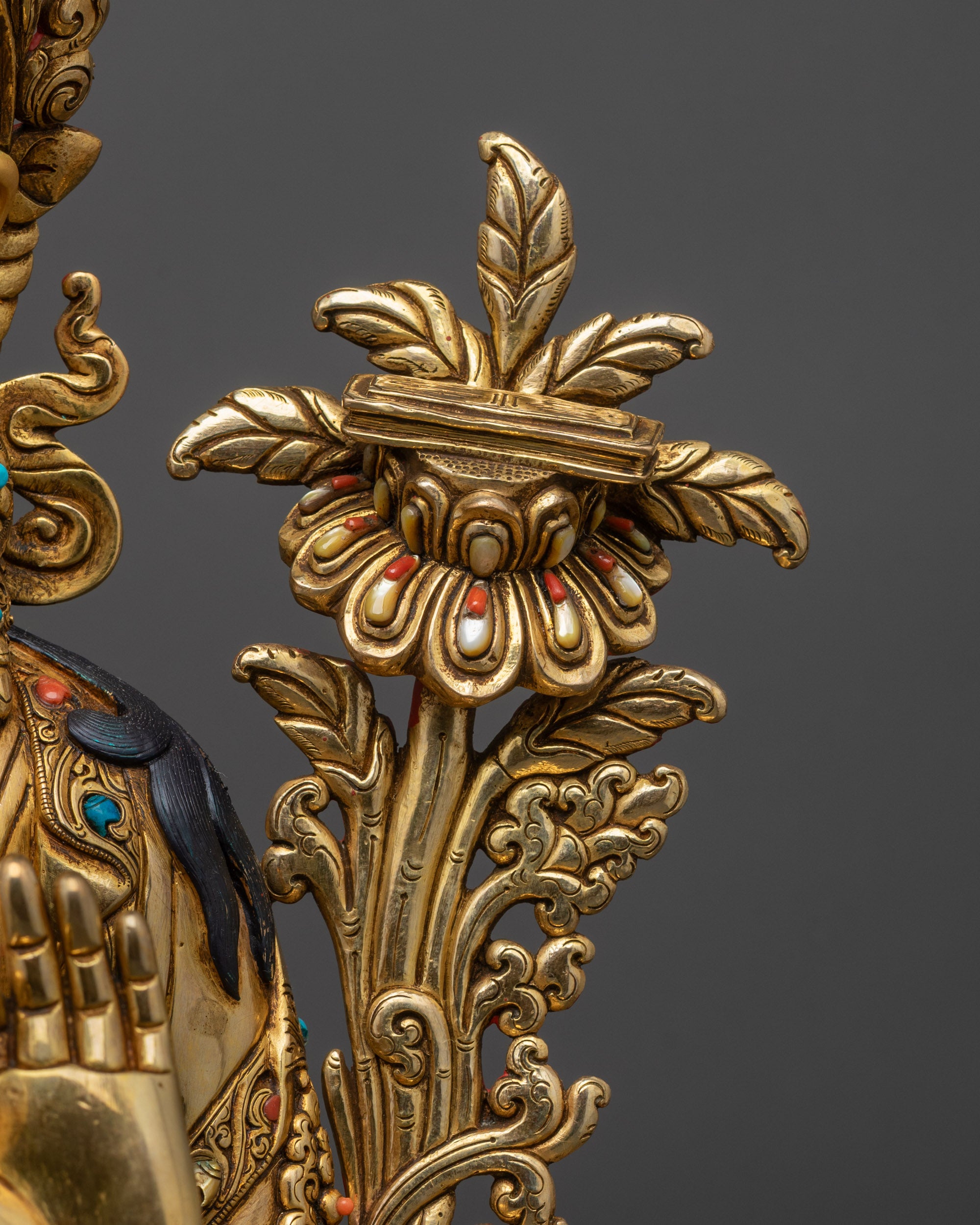 Premium Manjushri Statue | Lost-Wax Casted Buddhist Deity from Nepal