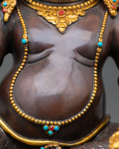 Premium Oxidized Dzambhala Statue | Tibetan Artwork