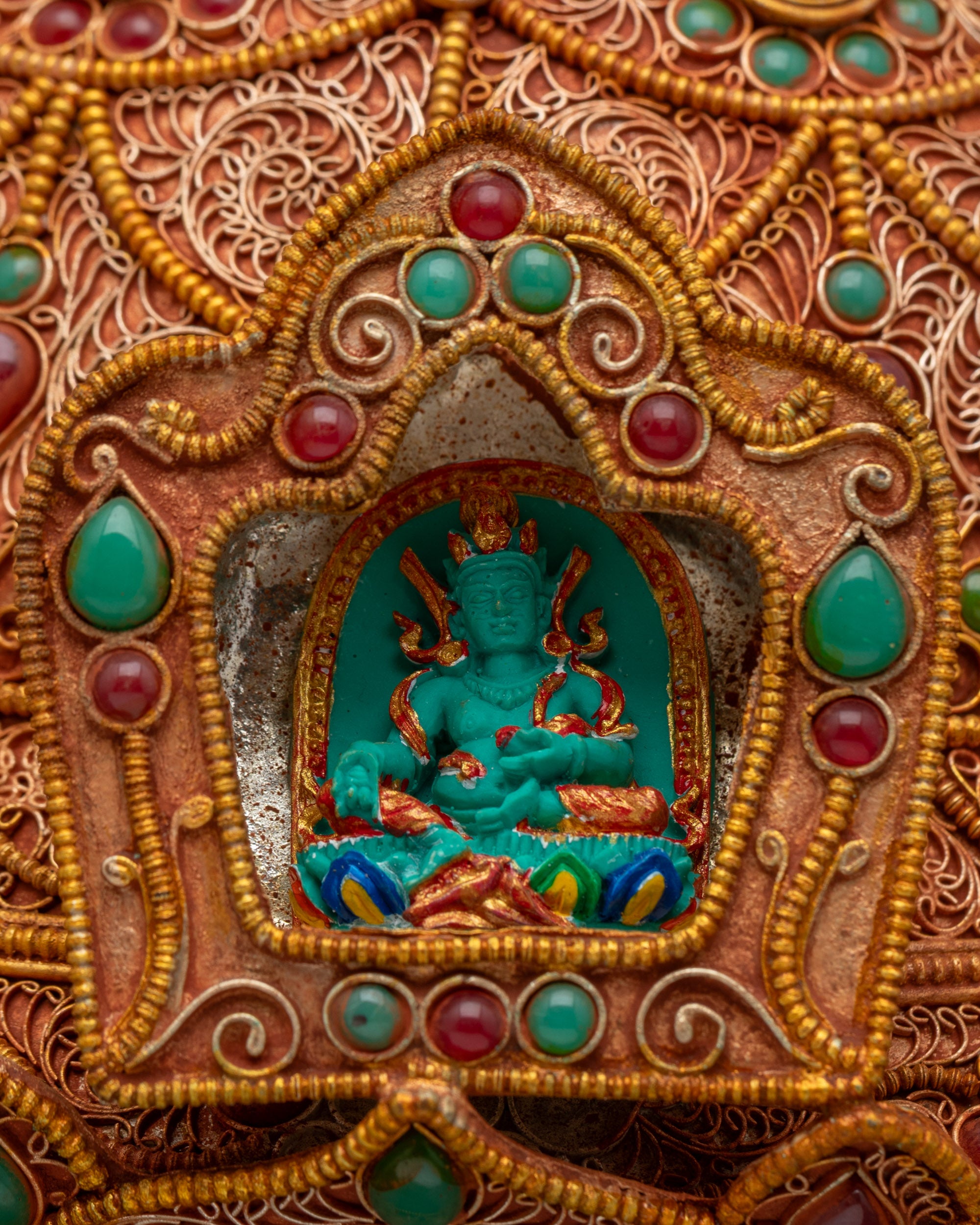 Buy Divine Copper Buddhist Stupa | Himalayan Handcrafted Sacred Relic