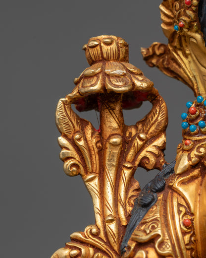 Nepalese Green Tara Sculpture | Buddhist Goddess of Altar & Meditation