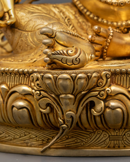 Prosperity God Dzambhala Statue | Handcrafted Himalayan Sculpture