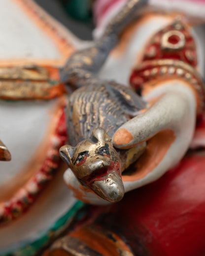 White Dzambhala Statue | Nepalese Lost Wax Casting Art