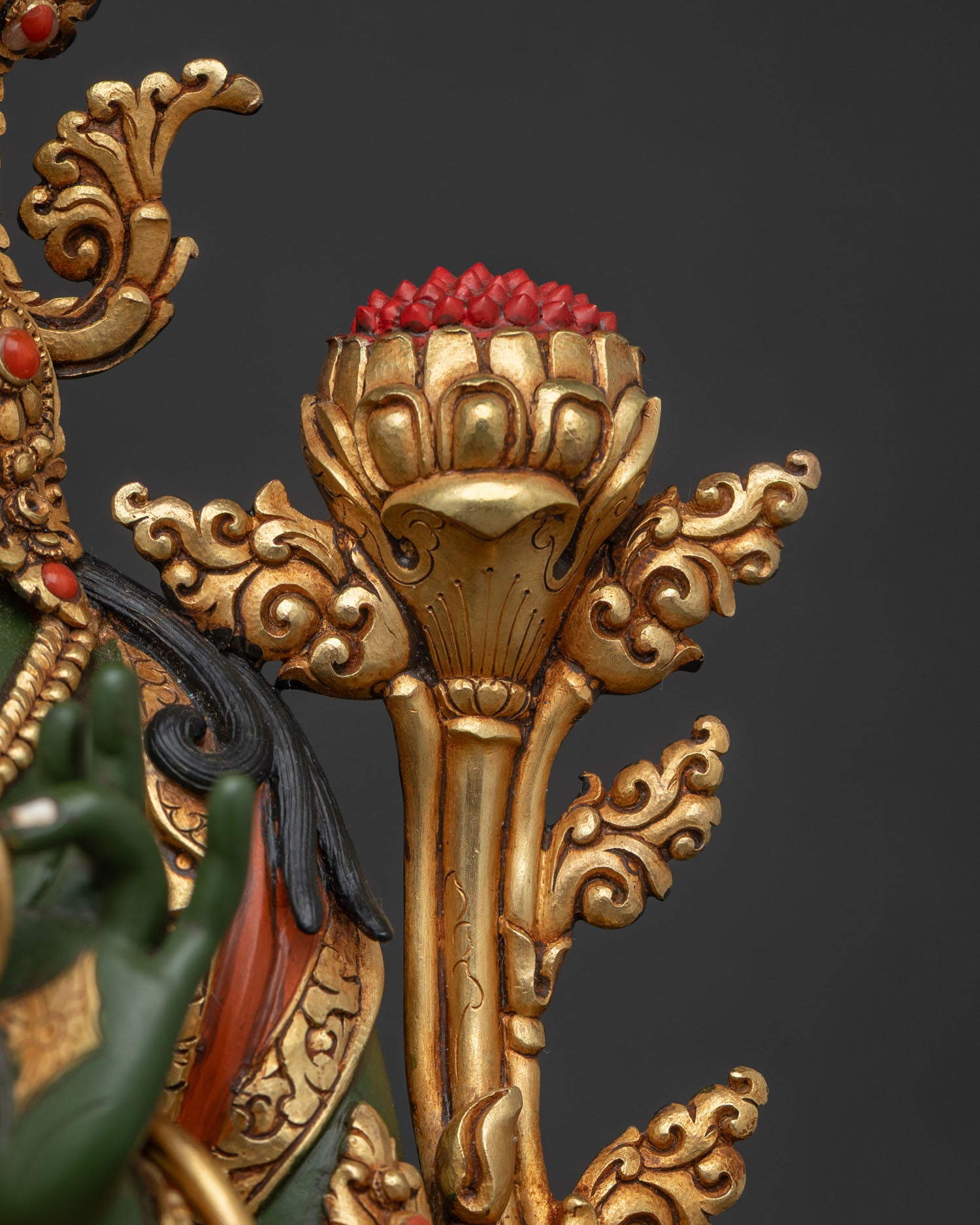 Green Tara Statue for Daily Meditation & Prayer | Handmade in Nepal