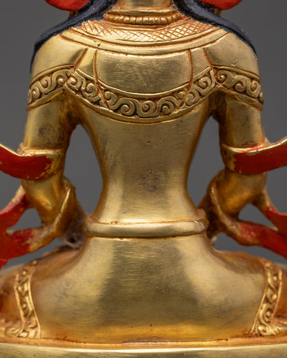 Handcrafted Long Life Amitayus Statue | Symbol of Longevity & Vitality