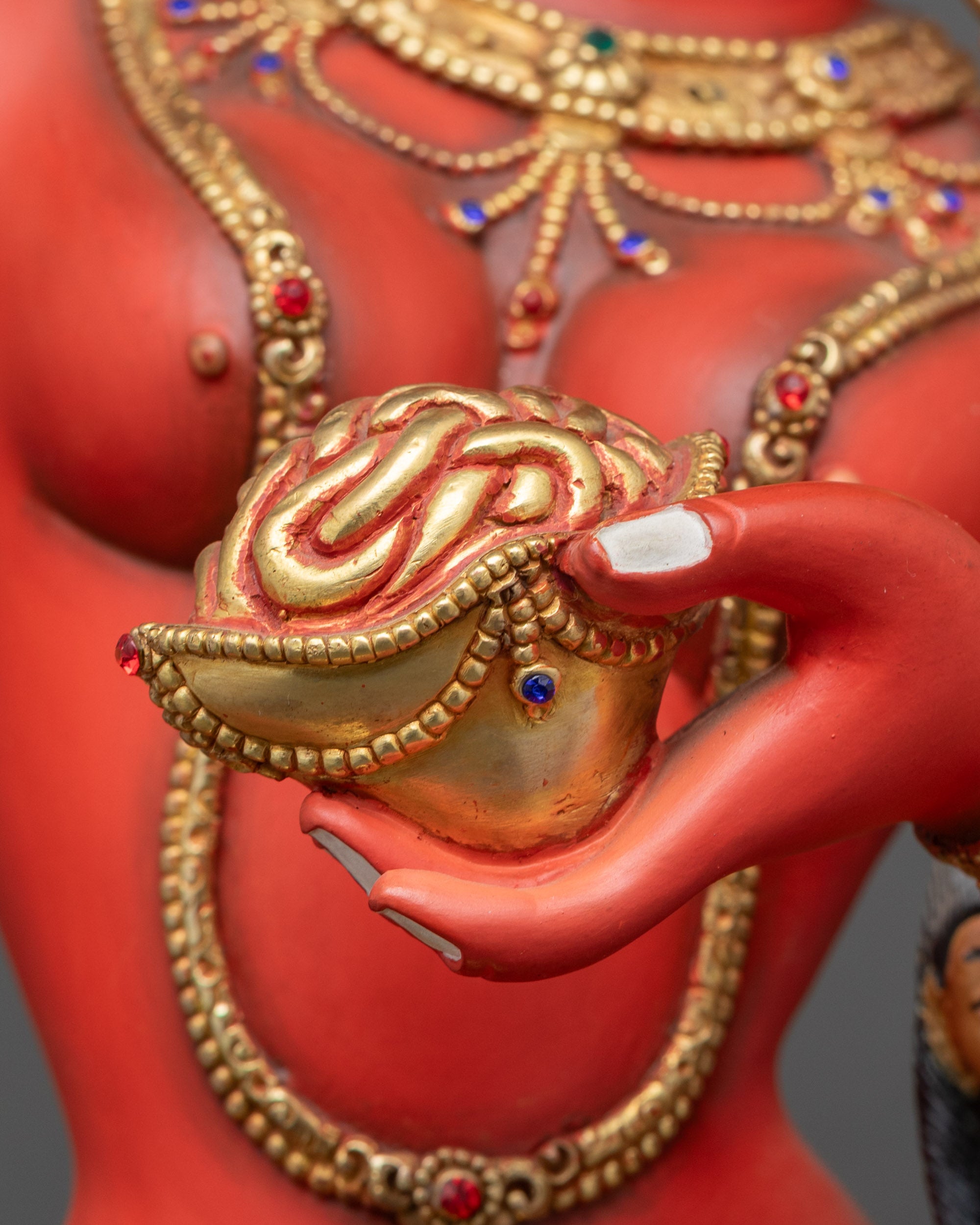 Handcrafted Statue of Dorje Phagmo from Nepal | Tibetan Artwork