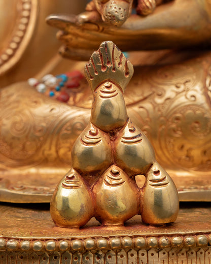 Handmade Dzambhala Statue -  Symbol of Prosperity & Abundance