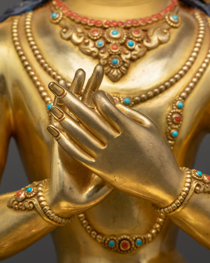 Illuminate Wisdom with Handcrafted Manjushri Statue | Nepalese Artwork