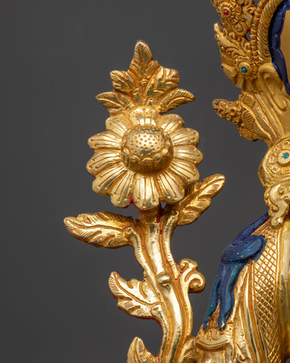 Buddhist Green Tara Statue | Artisan-Crafted Nepalese Meditation Idol