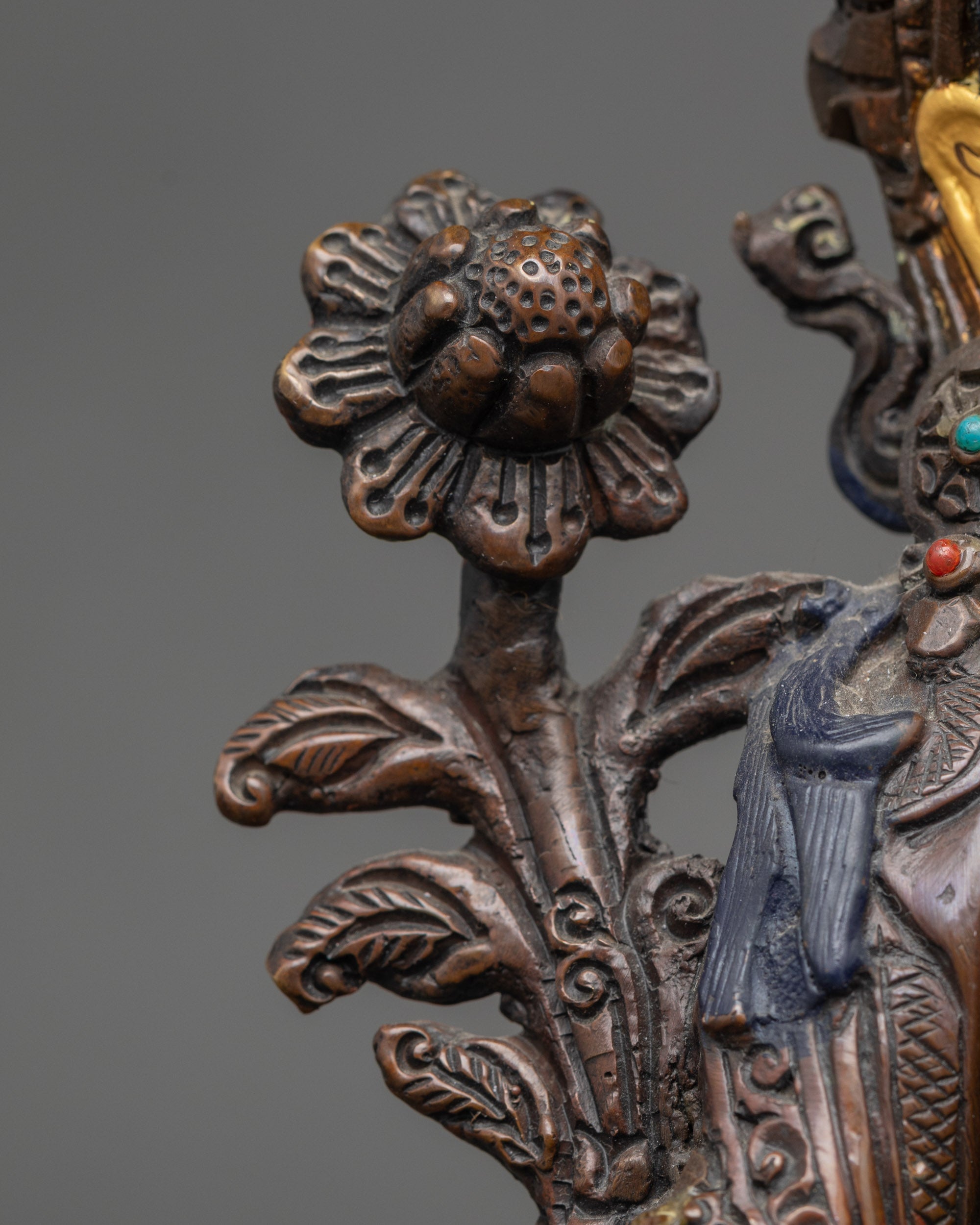 Peaceful Mother Buddha Sculpture of White Tara