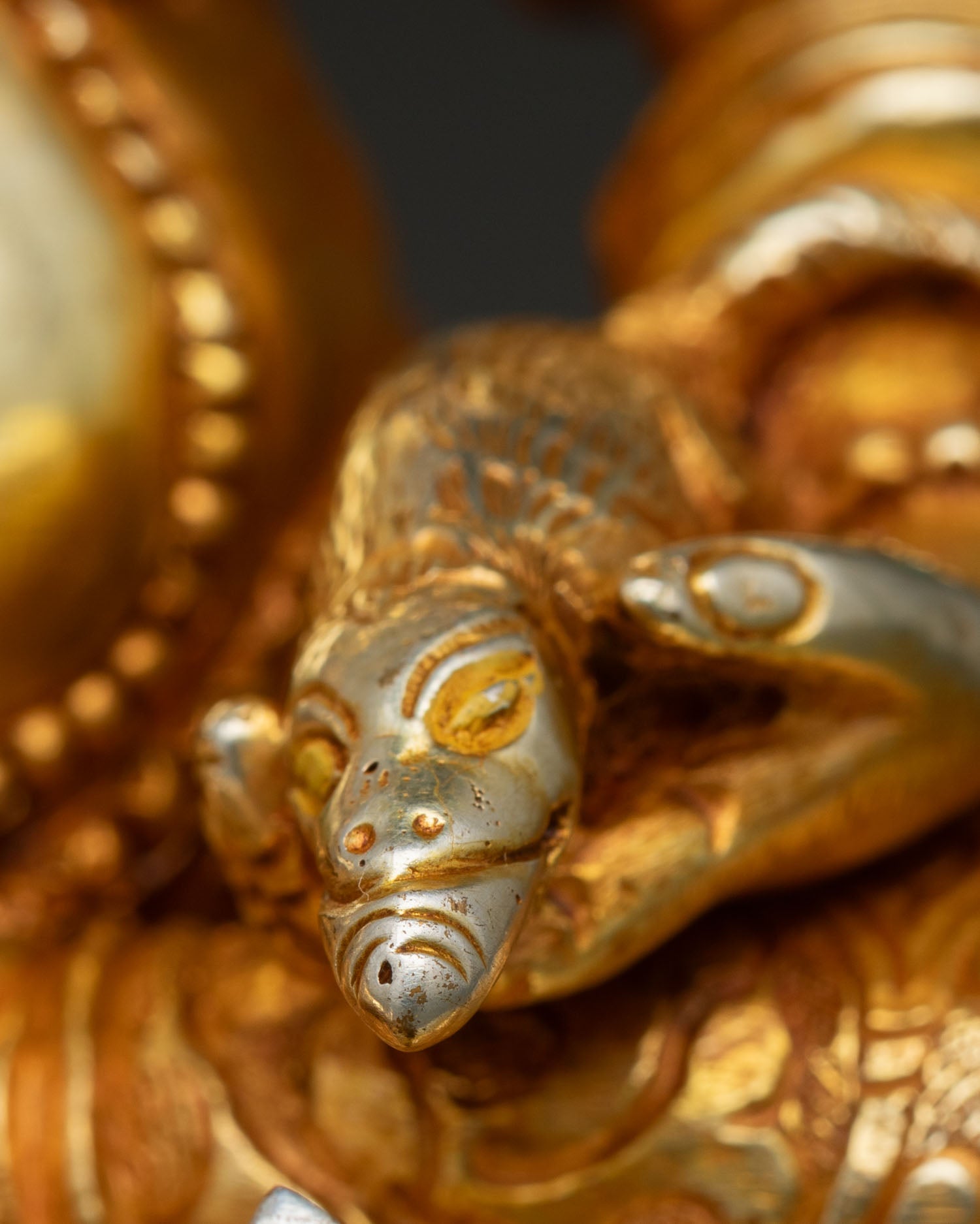 Gold Fire Gilded Dzambhala Statue | Symbol of Wealth and Abundance
