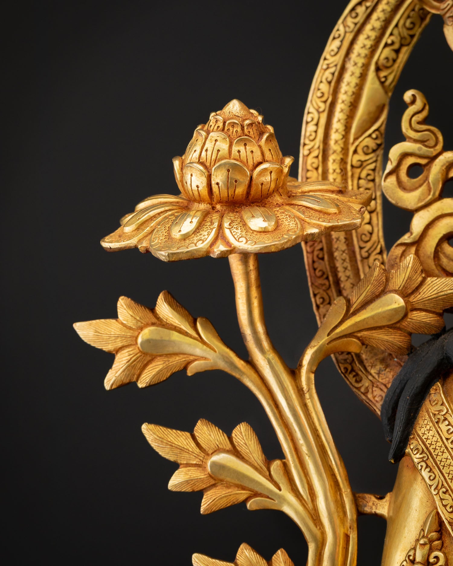 Large-Sized Green Tara Statue | Traditional Newari Craftsmanship