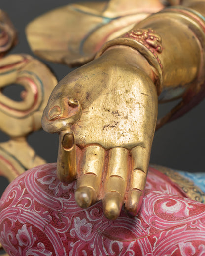 Grand Green Tara Statue - Buddhist Devotional Artwork
