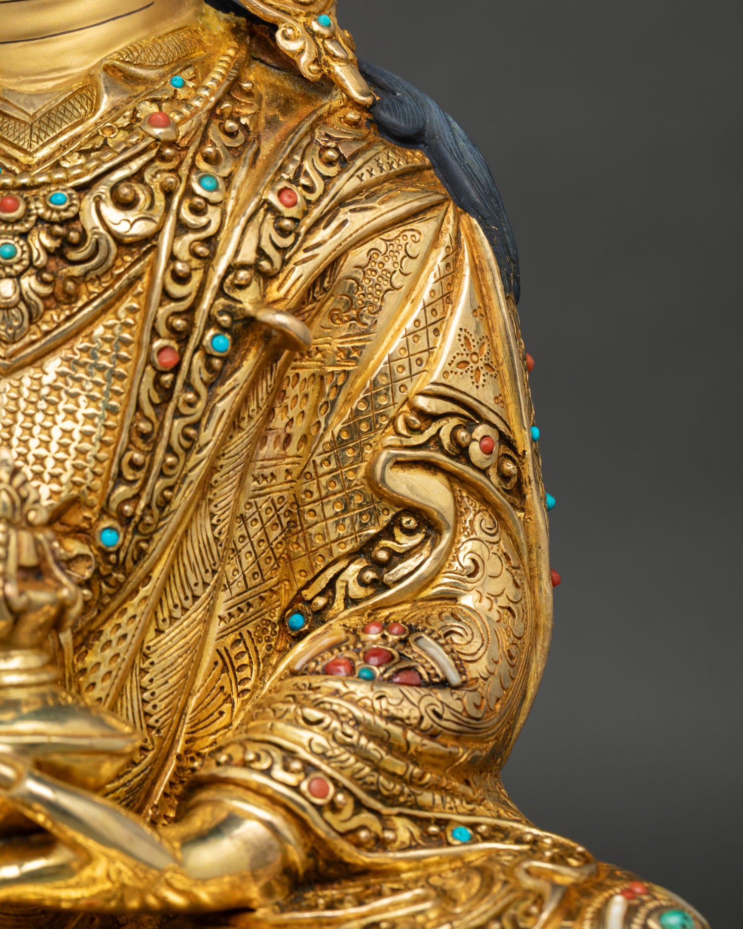 Blessings of Guru Rinpoche - Handcrafted Buddhist Statue
