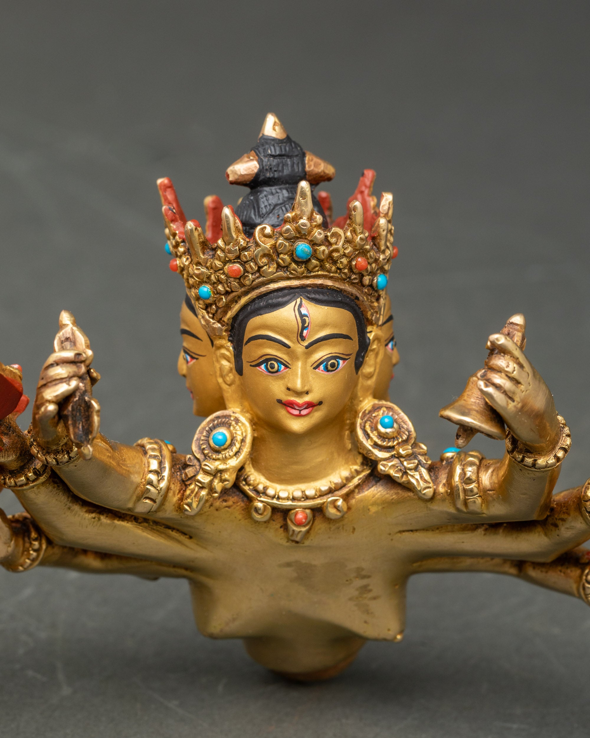 Guhyasamaja and Consort Statue - Vajrayana Tantric Meditation Deity