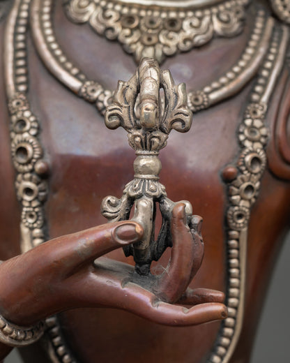 Vajrasattva Statue | Nepalese Spiritual Sculpture for Home Altar