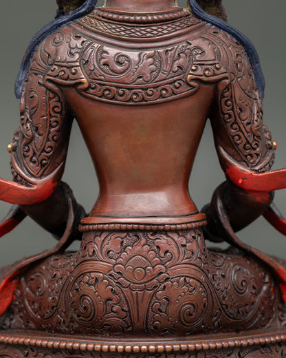 Amitayus Statue for Home Shrine | Sacred Buddhist Icon Nepal