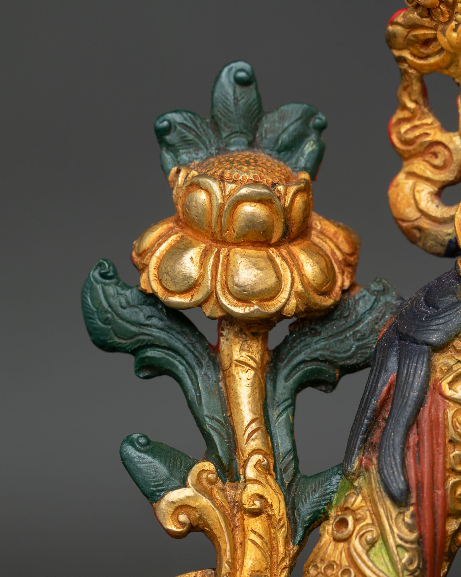 Green Tara Goddess Sculpture | Authentic Nepalese Artwork
