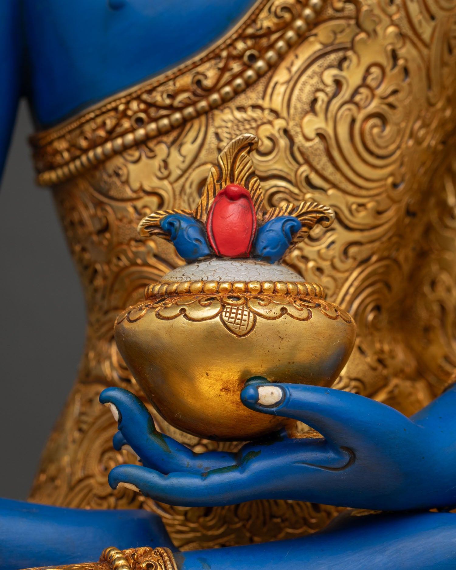 Medicine Buddha Statue | Blue Buddha of Healing & Medicine