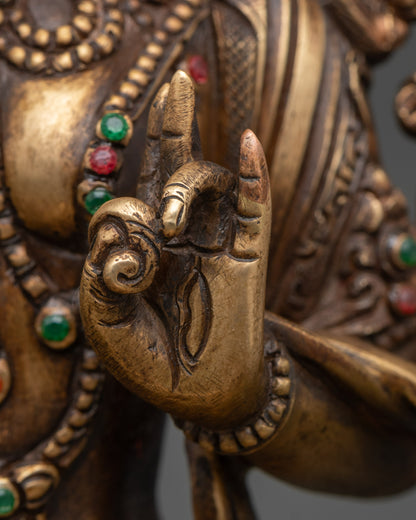 White Tara Statue | Buddhist Goddess Figurine for Peace & Healing