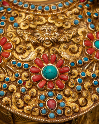Tibetan Jowo Rinpoche Buddha Statue | Exquisite Handmade Tibetan Altar