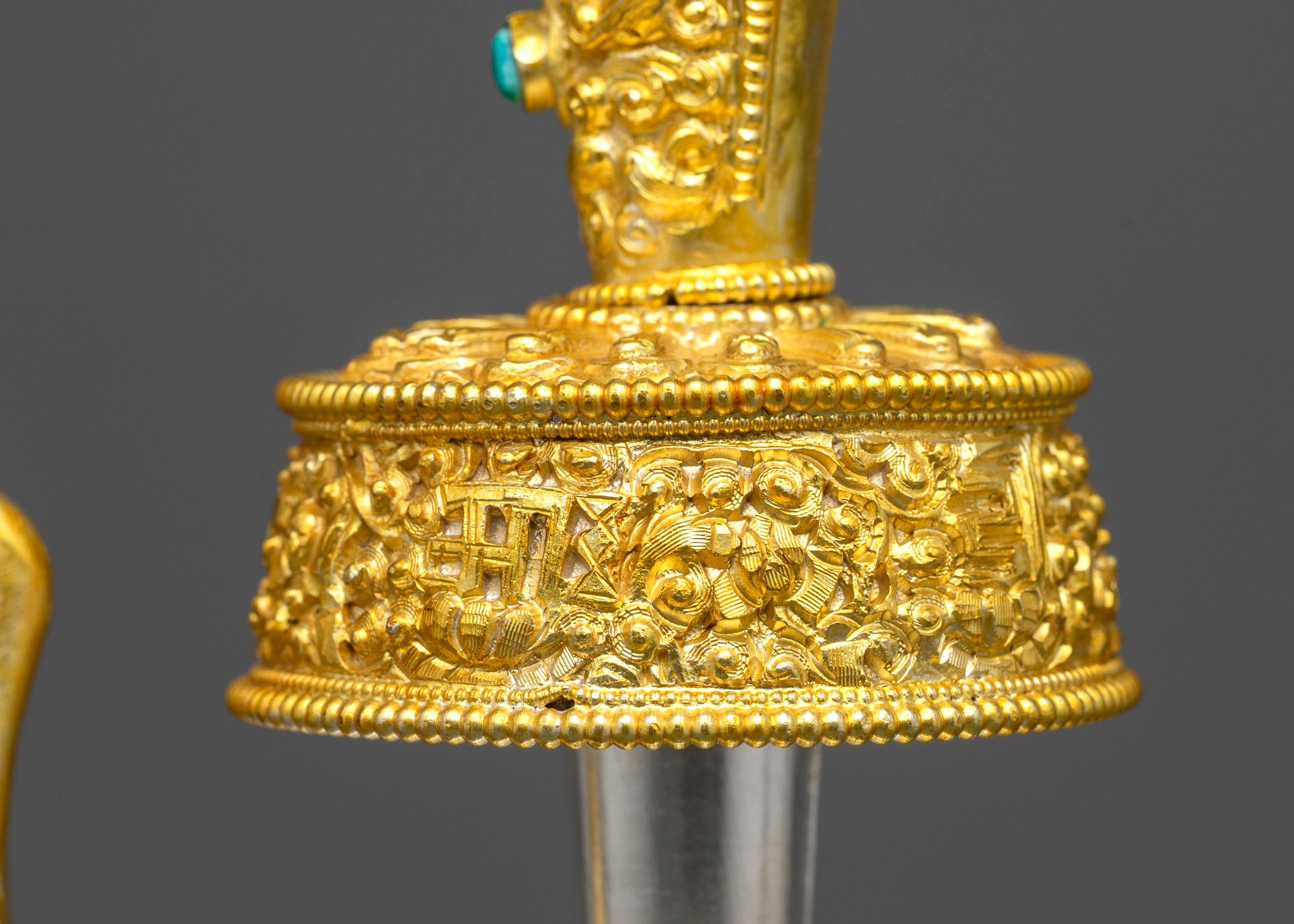 Authentic Himalayan Bhumba | Gold-Plated Copper Ritual Vessel