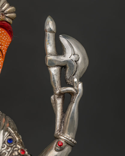 Elegant Silver-Plated Ganesh Statue – Bring Prosperity & Blessing Home