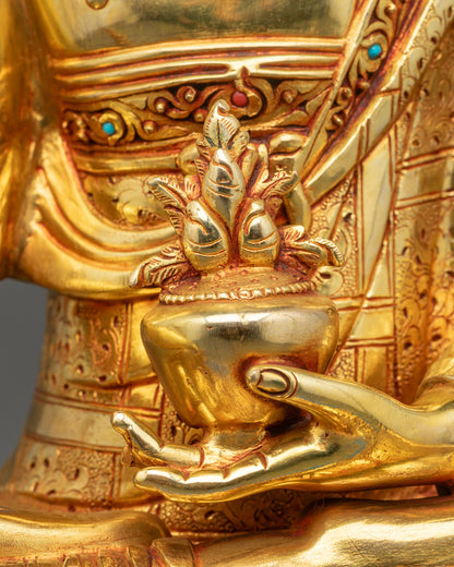 Handmade Statue of Medicine Buddha | Invite Calm & Positive Energy