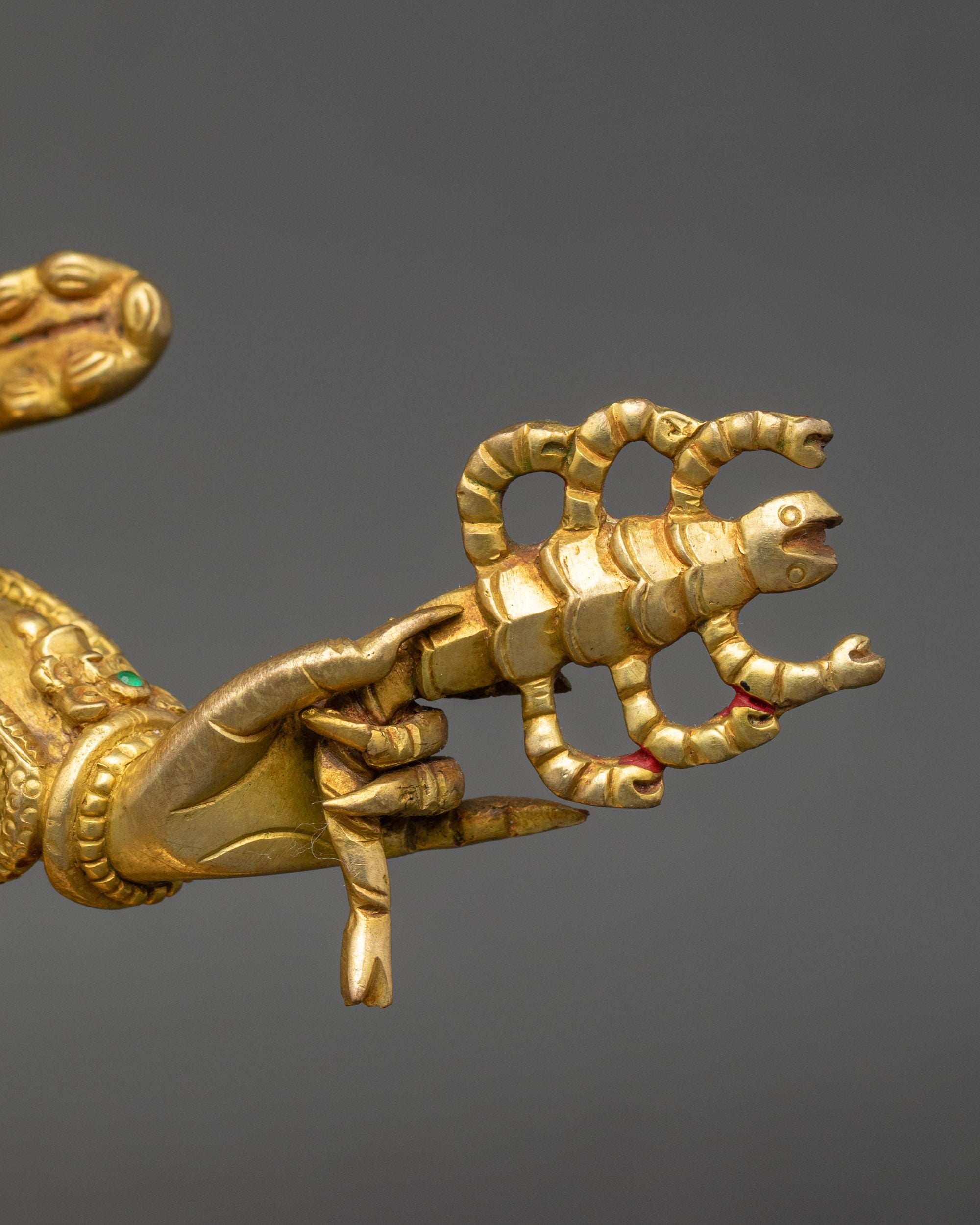 Tibetan Guru Dragpo Statue | Fierce Guardian of Dharma Sculpture