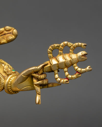 Tibetan Guru Dragpo Statue | Fierce Guardian of Dharma Sculpture