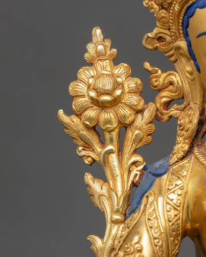 Buddhist Green Tara Sculpture | Handcrafted Spiritual Home Décor