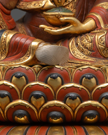 Masterpiece Guru Padmasambhava Sculpture | Spiritual Practice & Altar