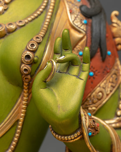 Green Tara Statue for Home & Altar | Spiritual Buddhist Art