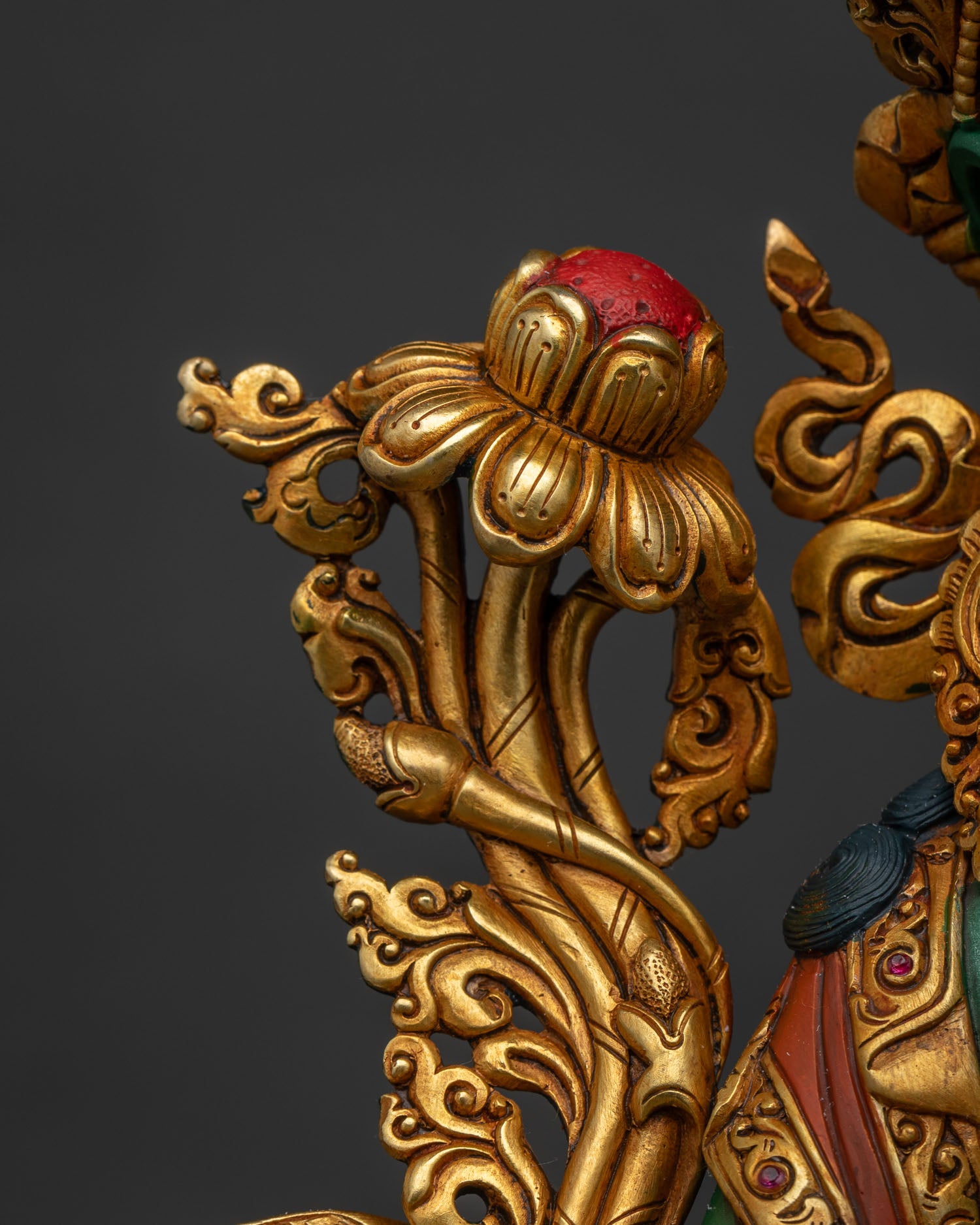 Jetsun Dolma Statue | Acrylic-Painted Mother of All Buddhas Idol