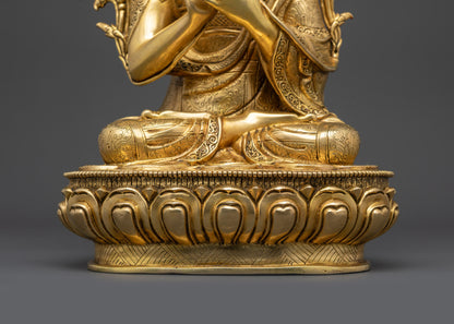 Authentic Tsongkhapa Statue Set | Traditional Buddhist Craftsmanship