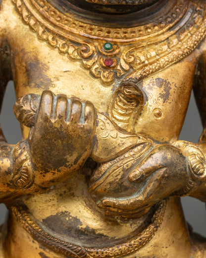 Four Armed Mahakala Statue | Antique Style Decor
