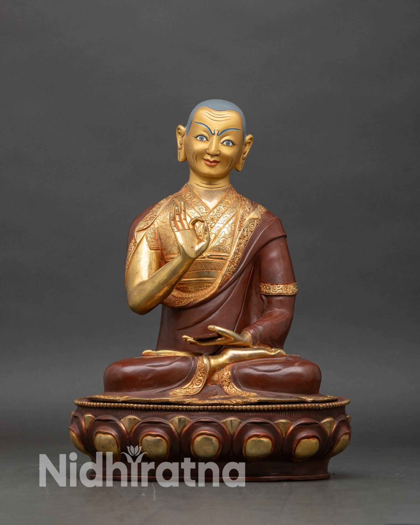 Je Tsongkhapa Statue Set | Gelug Founder Buddhist Figure