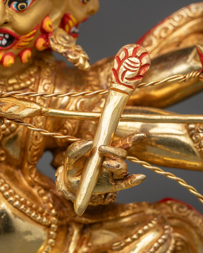 Wrathful Pehar Gyalpo Statue | Tibetan Buddhist Dharma Protector
