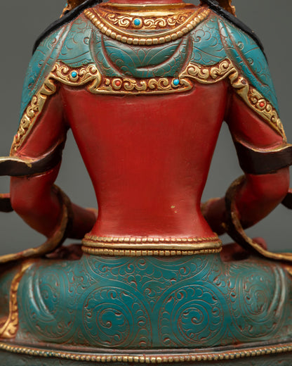 Amitayus Statue | Buddhist Longevity Deity Artwork