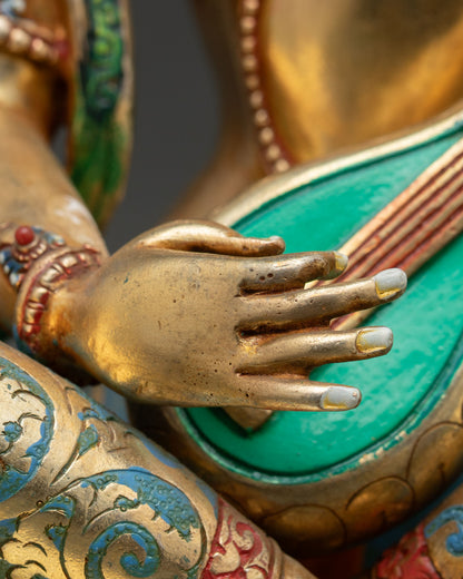 Saraswati Statue | Elegant Goddess of Wisdom Sculpture