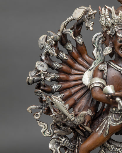 Sacred Kalachakra with Consort Statue – Lord of Time and Cosmic Energy
