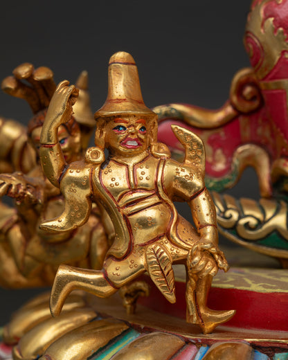 Standing Guru Rinpoche Statue | Buddhist Zen Decor from Nepal