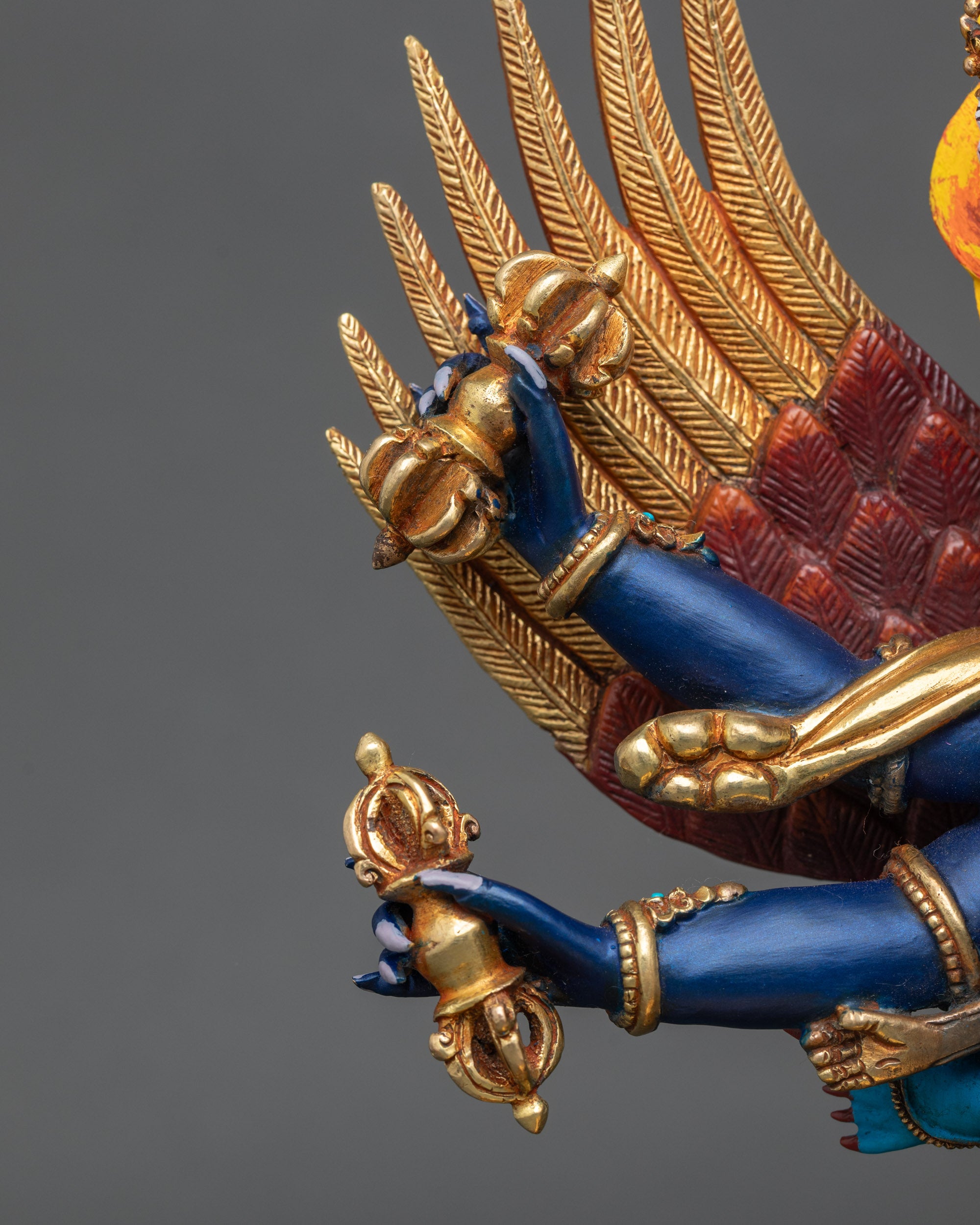 Handcrafted Vajrakilaya (Dorje Phurba) Statue | Nepalese Buddhist Art