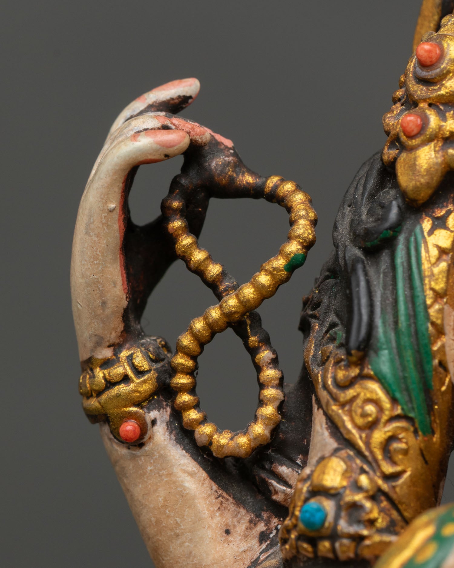 Mini Chenrezig Copper Statue | Bodhisattva of Mercy