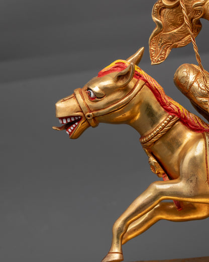Authentic Tsengo Rolpa Chudan Statue | Himalayan Spiritual Artwork